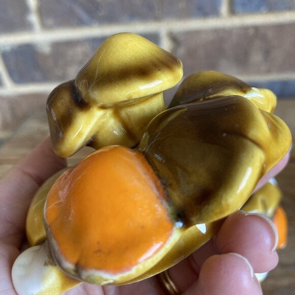 Mushroom Creamer and Sugar Vintage Relpo Midcentury Japanese Ceramic C-2122 READ - Picture 14 of 16